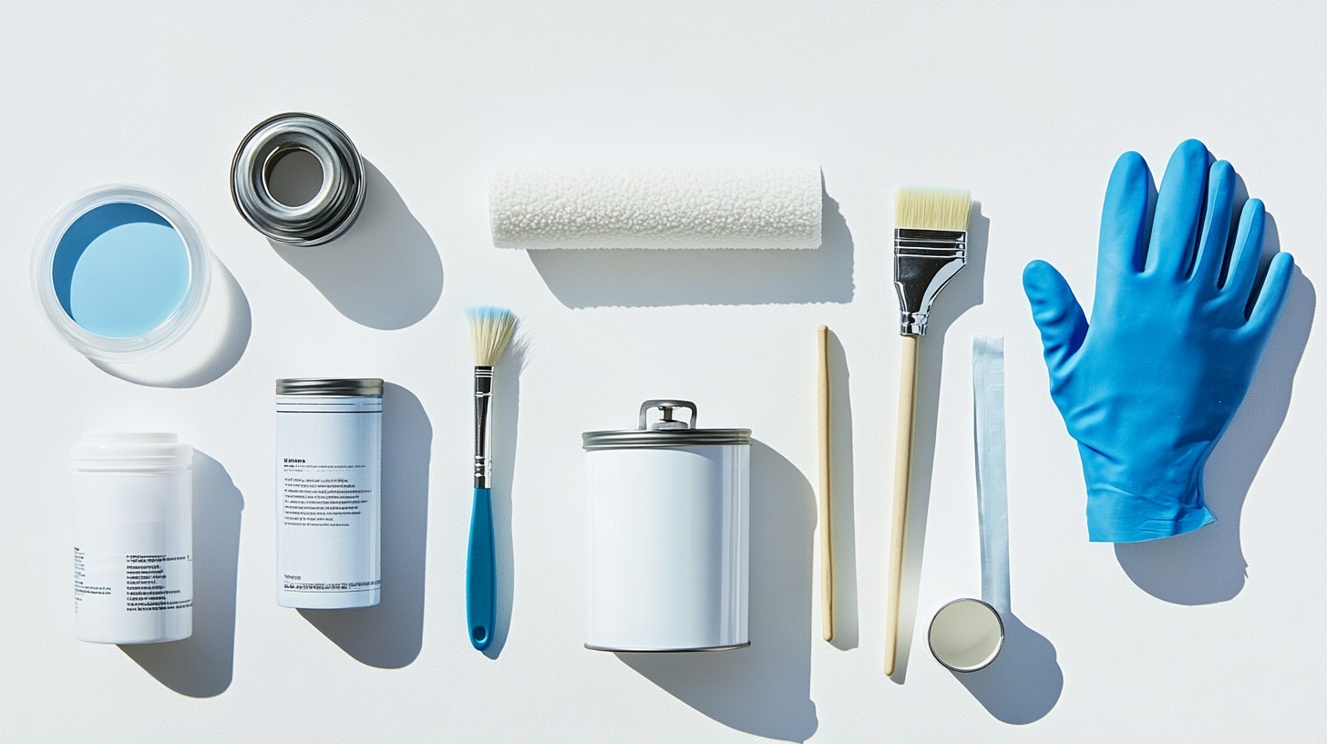 tools for painting bathroom tiles
